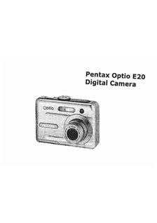 Pentax Optio E20 manual. Camera Instructions.